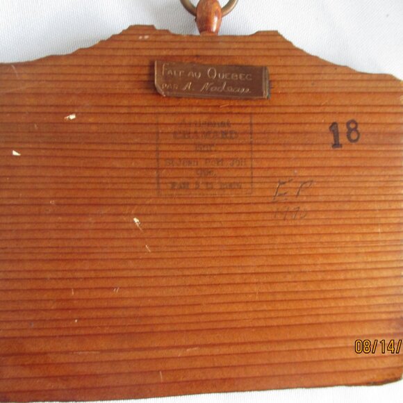 Vintage Fait Au Nadeau Copper Plaque/Winter Scene/Horse & Sleigh-#18 - Picture 2 of 4